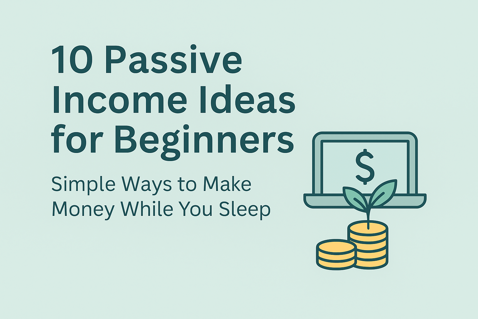 Passive income ideas illustration
